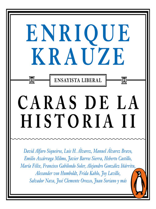 Title details for Caras de la historia II by Enrique Krauze - Available